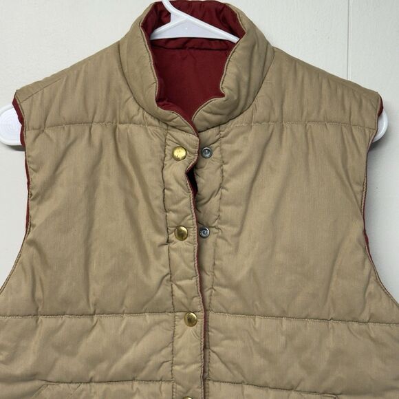 Vintage Jantzen Reversible Vest Jacket Snap Button Pockets Made In USA Women M - Picture 11 of 12